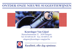 Wijnfolder 2014 - Keurslager Van Gijsel