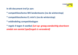 Competitieschema WK en CL - PDF
