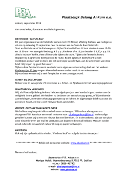 PB Ankum - Plaatselijk Belang Ankum