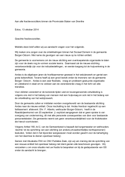 B.4. Brief van GOR over Sociaal Domein gemeente Borger