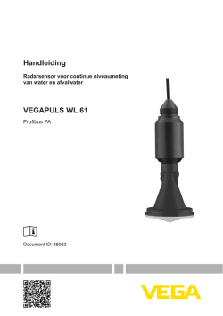 Handleiding VEGAPULS WL 61
