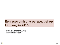 economisch en sociaal, presentatie prof. Dr. Piet Pauwels