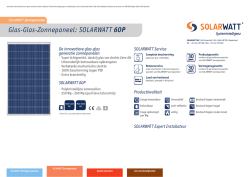 Glas-Glas-Zonnepaneel: SOLARWATT 60P