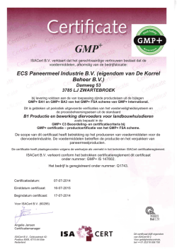 ECS Paneermeel Industrie B.V. (eigendom van De Korrel Beheer B.V.)