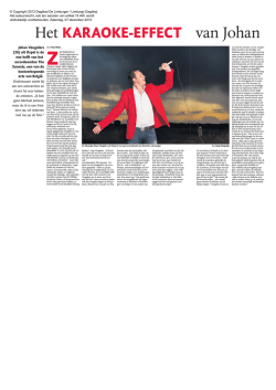Johan in de krant