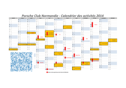 Calendrier Excel 2013