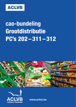 Cao-bundeling grootdistributie PC 202-311-312 (versie 2014)