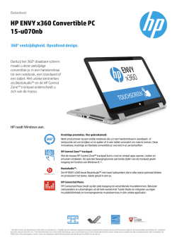 HP ENVY x360 Convertible PC 15-u070nb