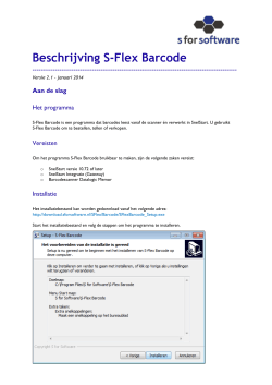 Beschrijving S-Flex Barcode