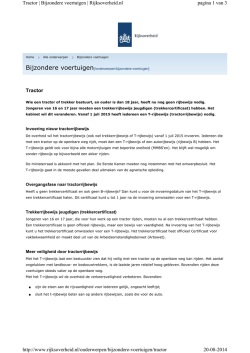 Invoering nieuw tractorrijbewijs