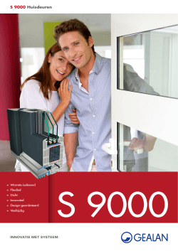 Brochure S 9000 huisdeuren (PDF 2.62MB)