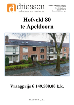 Hofveld 80 te Apeldoorn
