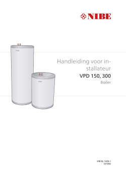 Handleiding voor in- stallateur