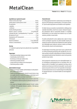 Download de bijsluiter van Nutrisan Metalclean 60