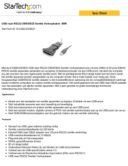 USB naar RS232 DB9/DB25 Seriële Verloopkabel