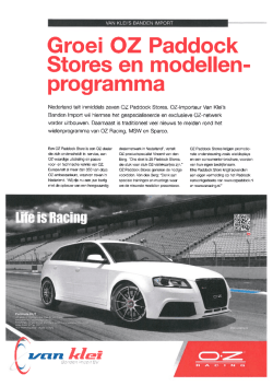 Groei OZ Paddock Stores en modellenprogramma