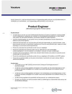 Profiel ME Product Owner intern 18 februari 2014