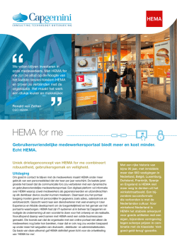 HEMA for me - Capgemini Nederland