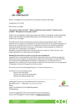 informatie-brief - Basisschool de Uilenburcht