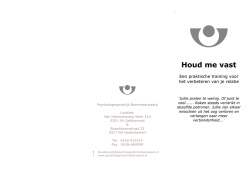 Houd me vast - Psychologenpraktijk Bommelerwaard