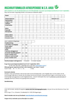 JA! Ik schrijf me in voor de afroeiperiode van 1 t/m 28