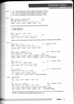 h20 oefening lyceo halfreactieverg opstellen incl antwoorden