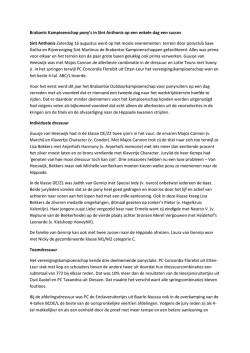 het verslag - KNHS Regio Noord