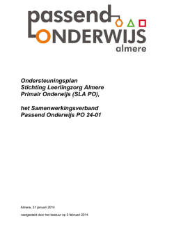 Het Ondersteuningsplan Primair Onderwijs