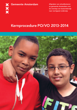 Kernprocedure PO/VO 2013-2014