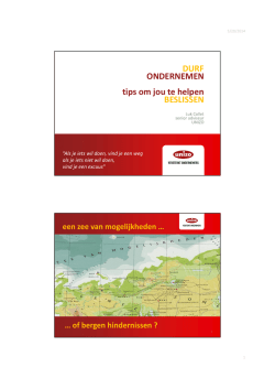 DURF ONDERNEMEN tips om jou te helpen BESLISSEN