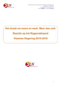 Het draait om mens en werk. Meer dan ooit. Reactie op het