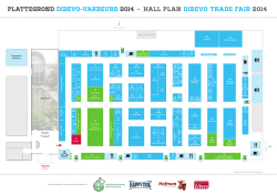 Plattegrond Dibevo-Vakbeurs 2014 - Hall plan Dibevo Trade Fair 2014