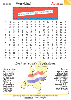 Grote steden in Nederland