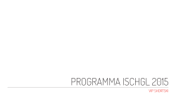 PROGRAMMA ISCHGL 2015