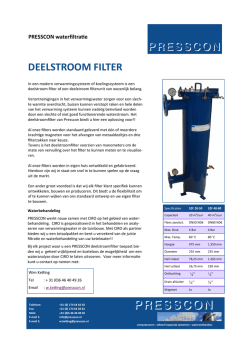 Deelstroomfilter - Consumenten folder