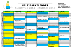 Halfjaarkalenders 2014-2015