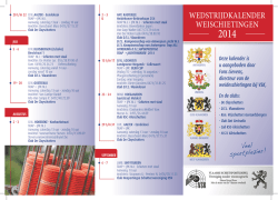 wedstrijdkalender weischietingen