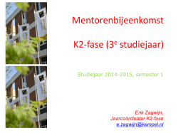 Presentatie K2-fase - Hogeschool de Kempel