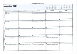 Jaaragenda 2014/2015
