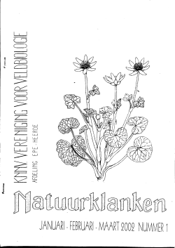 NK 2002 1 - KNNV Vereniging voor Veldbiologie