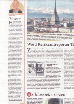 Publicatie Reiskrant Telegraaf