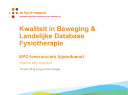 EPD-leveranciers bijeenkomst_ 2014-01-30