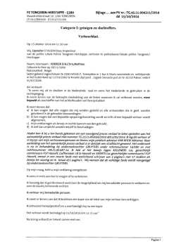 Bijlage.... aan PV dd nr.: TG.45.LL.oo43ttl 2ot4 tSltol2ot4