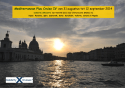 Mediterranean Plus Cruise IV 2014