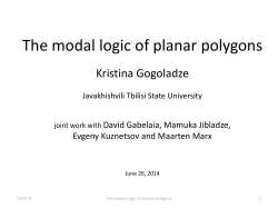 Modal logic of the planar polygons