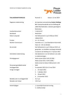 5e verslag 12 mei 2014