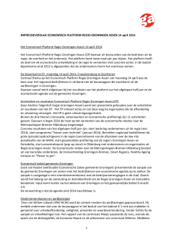 14-04-2014_Impressieverslag Economisch Platform Regio