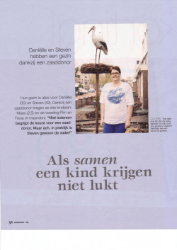 Dankzij een zaaddonor