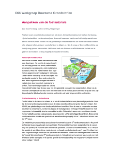 D66 Werkgroep Duurzame Gronds Aanpakken van de fosfaatcris ep