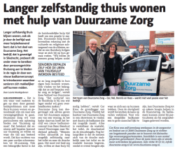 Interview Duurzame Zorg in de Merwestreek, 5 maart 2014